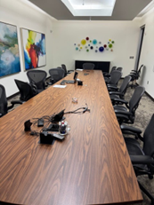 20'x5x42" BOAT SHAPED CONFERENCE TABLE