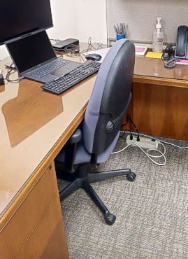 task chairs - blue