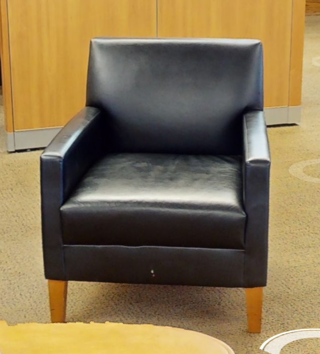 Black lounge chair