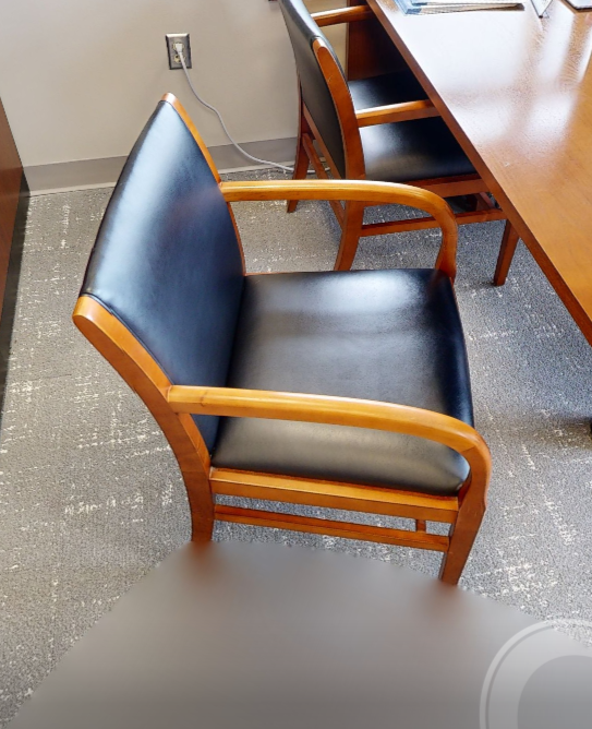 Black guest chair