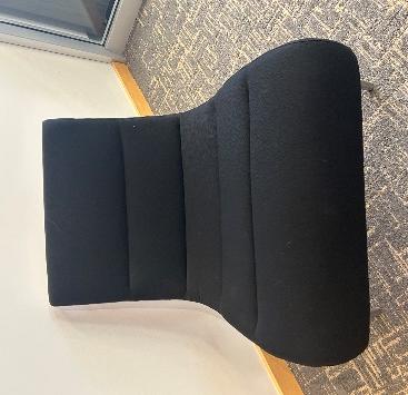 Black lounge chair