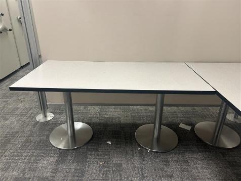 30" x 60" x 29" Table desk, grey finish