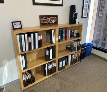 13" x 36" x 42"  Wooden bookshelf