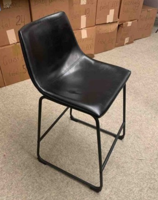 Black leather stool
(counter height)