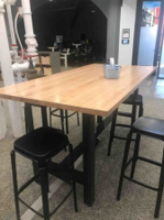 High-top table
(84"L x 42"W)