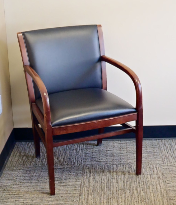 Black guest chair