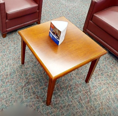 Square side table