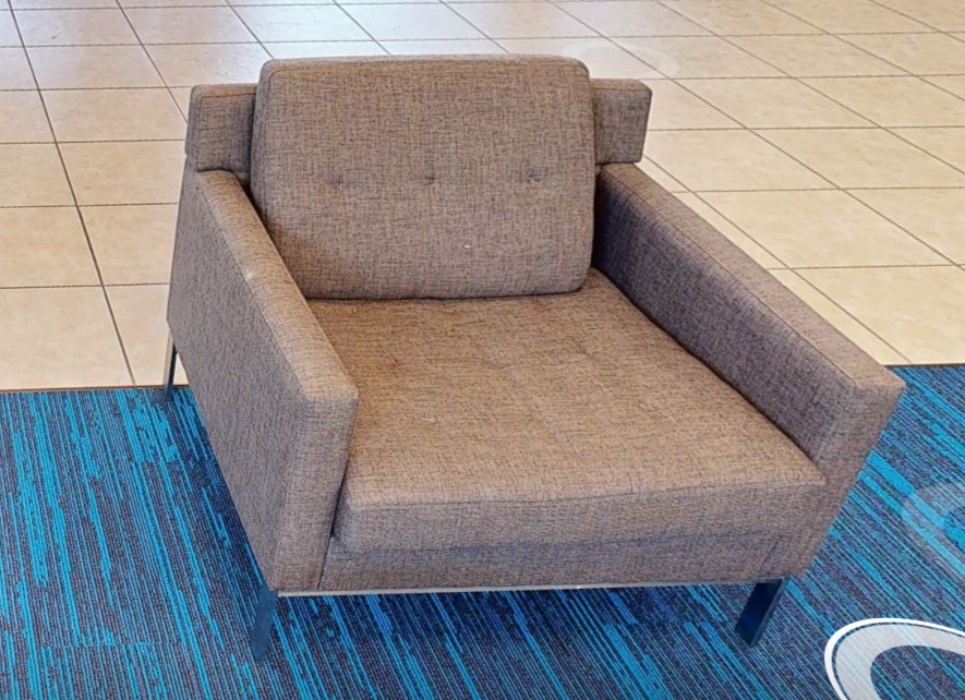 Brown lounge chair