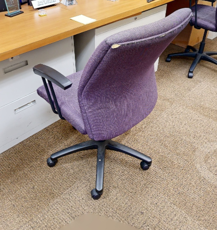 Purple task chair
