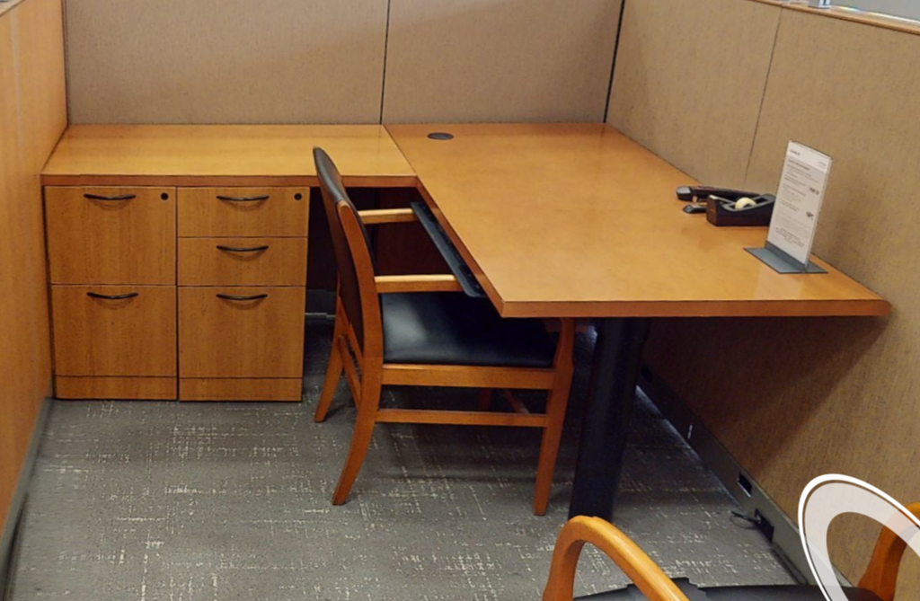 L-shaped desk