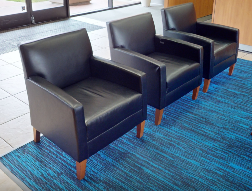 Black lounge chair