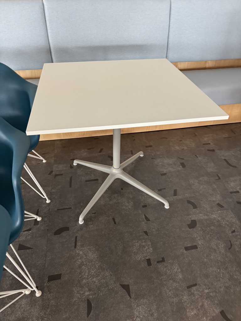 Short Square White Tables 