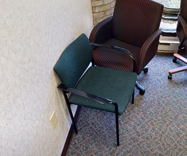 guest chair - green