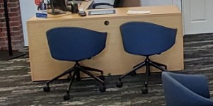 Guest Chairs on Wheels