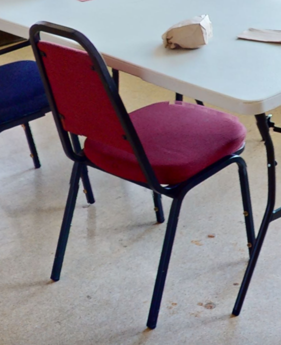 Red cafe chair