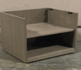 Expansion Casegoods Private Office Low Shelving, Topless 24Wx20Dx22H