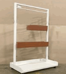 Open Planter Kiosk, Hanging (3 wide) Planter, 36Wx20Dx72H