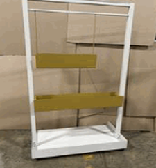 Open Planter Kiosk, Hanging (3wide) Planter, 36Wx20Dx72H