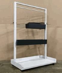 Teknion, Open Planter Kiosk, With Hanging (3 wide) Planter, 36Wx72H