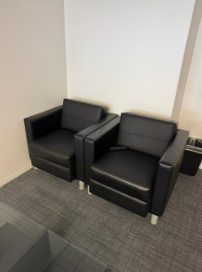BLACK LOUNGE CHAIRS