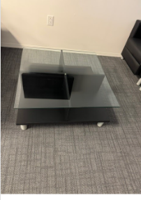 SQUARE GLASS TABLE 