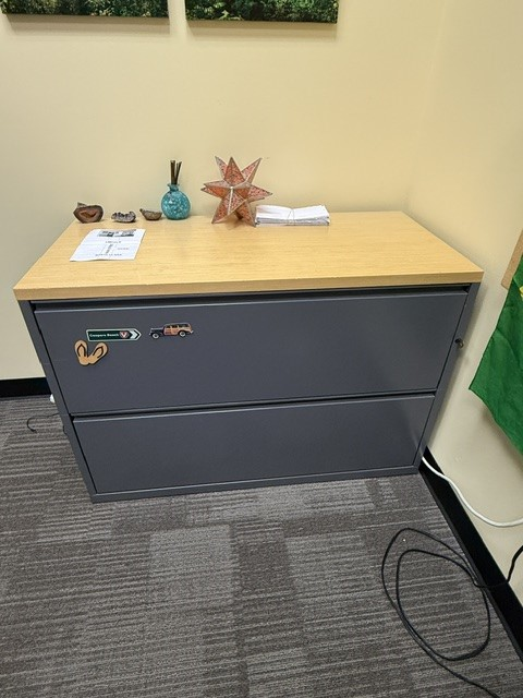 2-Drawer Cabinet with Laminate Top