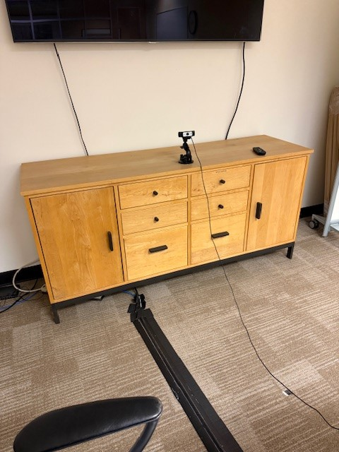 Light Wood Credenza