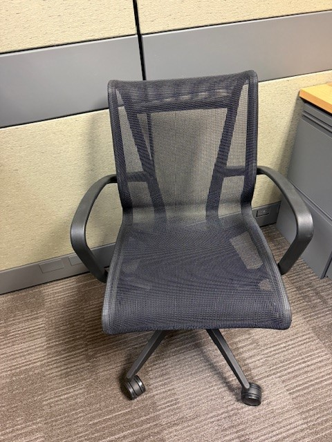 Misc. Black Mesh Rolling Chairs