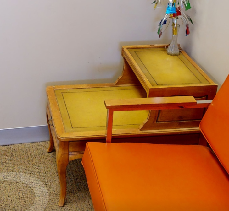 Square side table