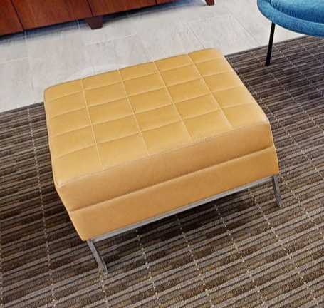 Gold ottoman