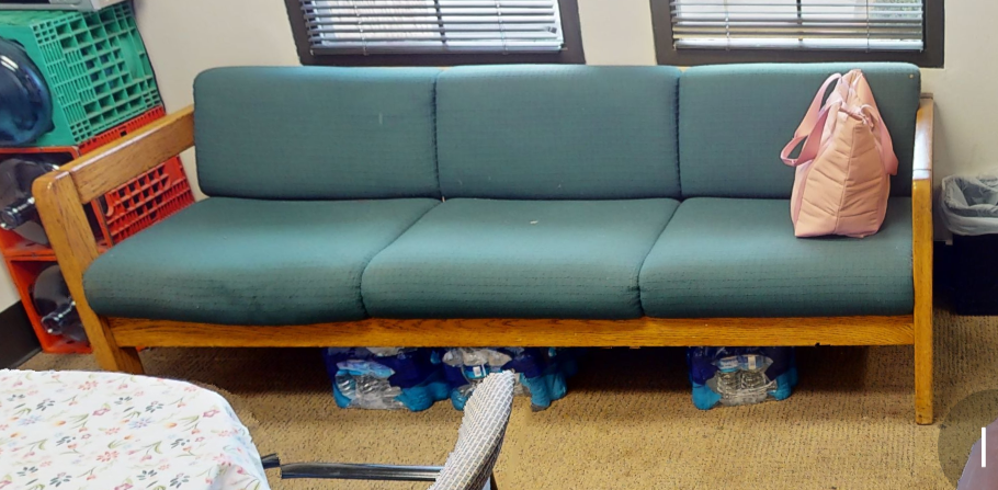 Green 3-seat couch