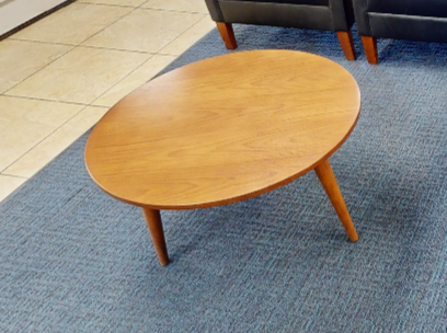 Round side table