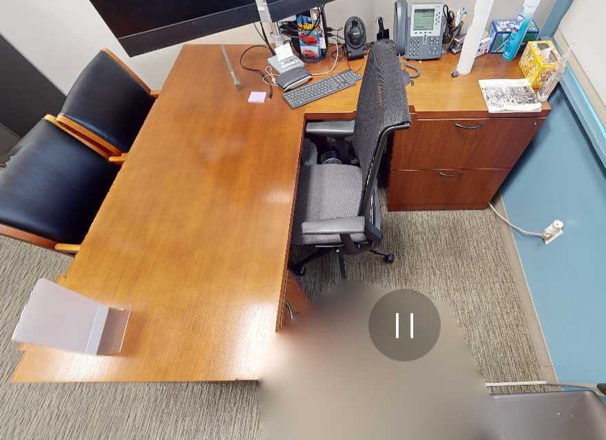 L-shaped desk