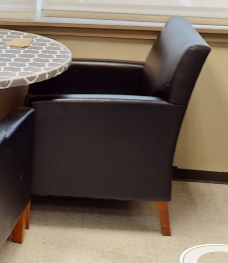 Black lounge chair
