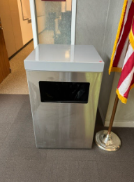 STAINLESS STEEL TRASH CAN