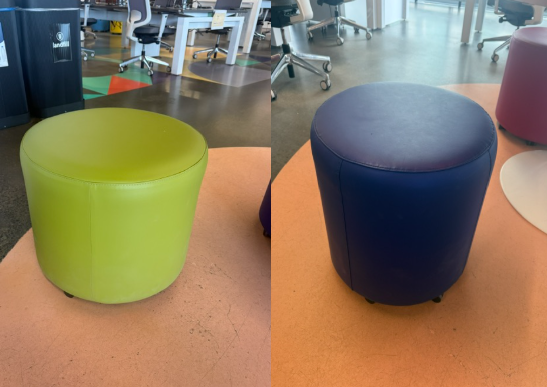Stool/Puffs - Assorted Colors