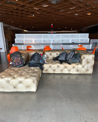 Distressed Leather Sectional