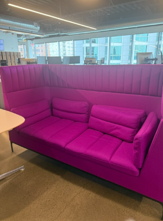 Magenta  Love Seat--high back