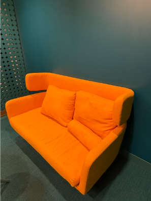 Orange Love Seat