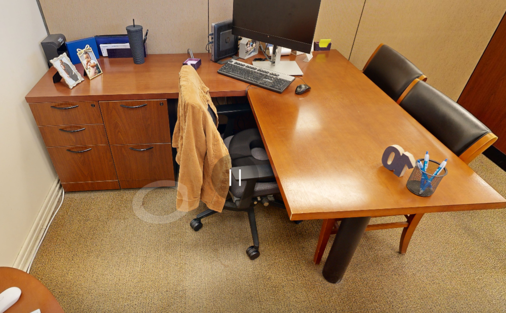L-shaped desk