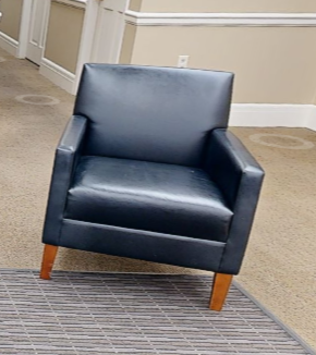 Black lounge chair