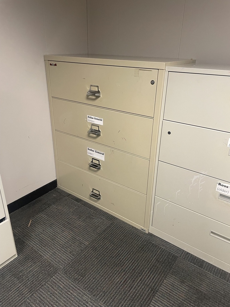 Fireproof 42" cream lateral file