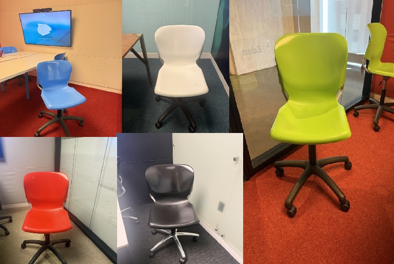 Plastic/Fibre Glass Chairs assorted colours