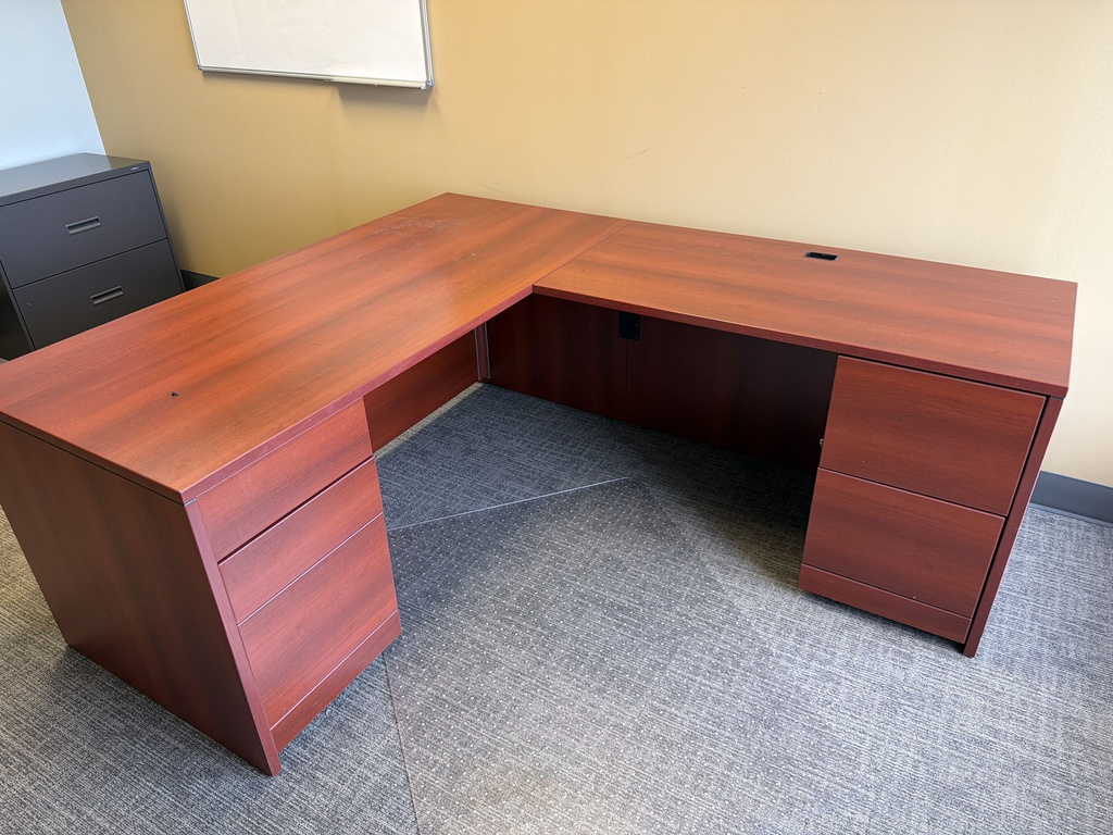 78x66x30 L SHAPED DESK