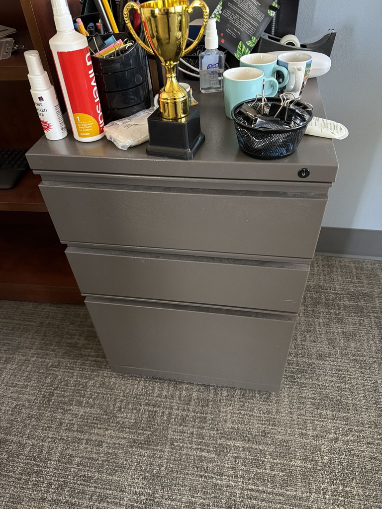 22 x 18 x 26 GREY FILING CABINET