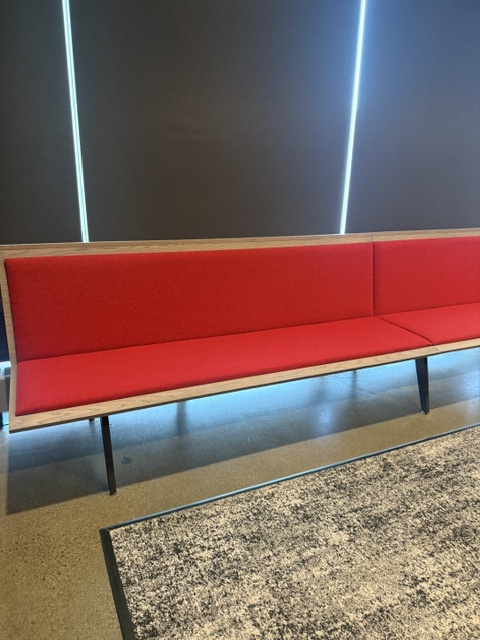 Red bench 5 seat unit of 25 feet x 1 unit