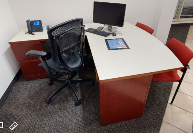 L-shaped desk