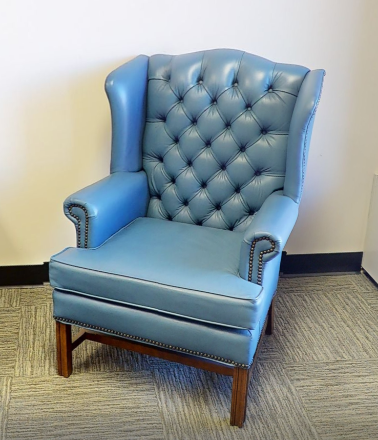 Blue conference chair