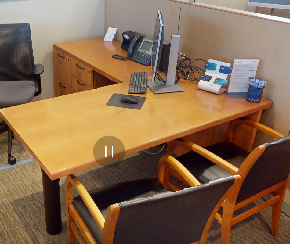 L-shaped desk