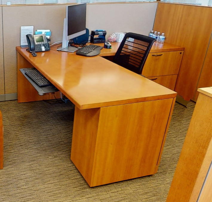 L-shaped desk